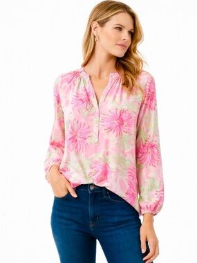 Lilly Pulitzer Elsa Silk Blouse
